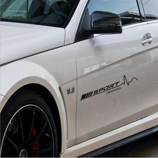 Bộ 2 tem dán cửa xe ô tô Sport