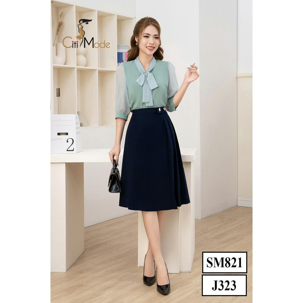 Set áo sơ mi và chân váy CITI MODE FASHION cho dân công sở SM821 + J323