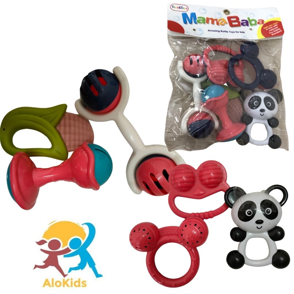 Bộ Đồ Chơi Xúc Xắc, Đồ Chơi Trẻ Em Giúp Bé Phát Triển Giác Quan, Alokidstb