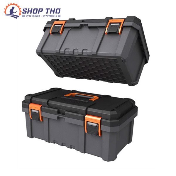 Thùng đựng dụng cụ kìm, búa, tô vít, cờ lê, ốc vít...TACTIX 48 x 27.5 x 20.5 cm