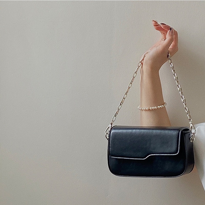 IELGY Túi Đeo Vai Hình Vuông Cỡ Nhỏ Phối Dây Đeo Sợi Xích Phong Cách Cổ Điển Thời Trang Cho Nữ