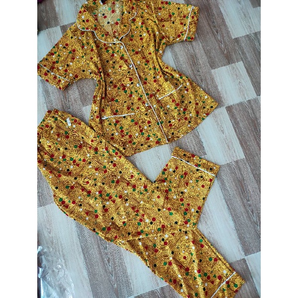 Bộ pijama tay ngắn quần dài thun aty đẹp