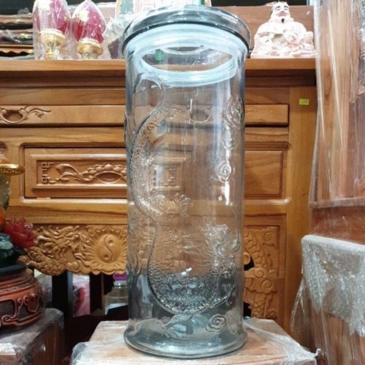 Bình thủy tinh ngâm rượu Trụ Rồng 25L không vòi nắp thủy tinh zoăng cao su ngâm sâm hoa quả dễ vệ sinh [ RẺ VÔ ĐỊCH ]
