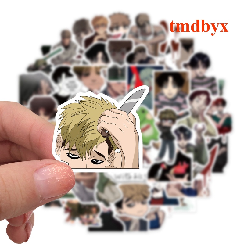 Bộ 50 Miếng Dán Hình Nhân Vật Anime Xinh Xắn