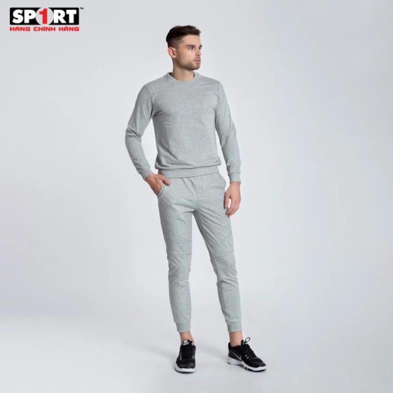 Bộ nỉ nam thu đông da cá cổ tròn ghi xám - SPORT1 [ HÀNG CHÍNH HÃNG ] k41 ღ