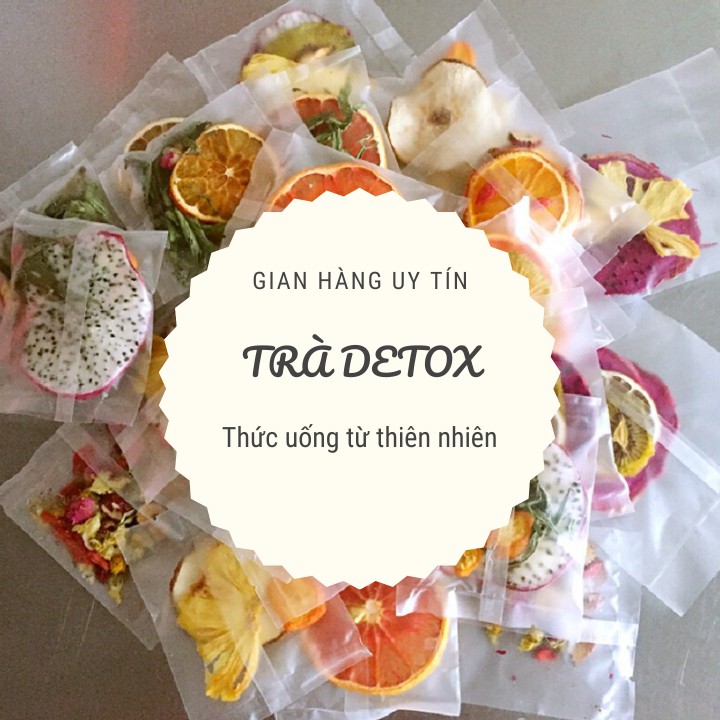 [KHÔNG HỘP] Set Detox hoa quả sấy khô giảm cân 30 gói, nhiều vị thanh lọc cơ thể