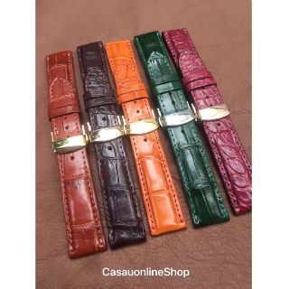 DÂY ĐỒNG HỒ DA CÁ SẤU KÈM KHÓA BƯỚM