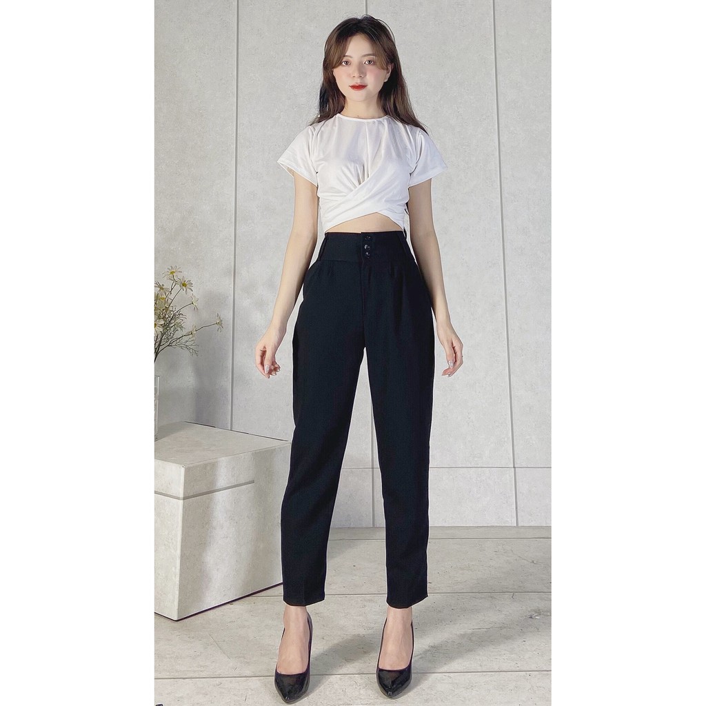 [Mã FAMARAL1 giảm 10K đơn 50K] QUẦN TÂY CẠP CAO BẢN TO BIG SIZE