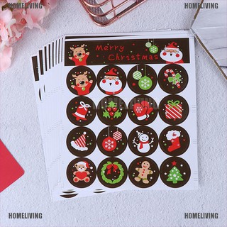 Set 160 Miếng Dán Niêm Phong Tự Dính Họa Tiết Giáng Sinh