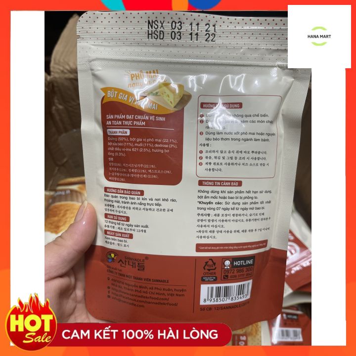 &lt;SIÊU HOT&gt; Bột Phô Mai Lắc SAJANG Hàn Quốc 250g