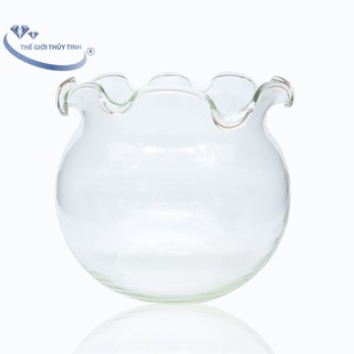 Bể Cá Thủy Tinh Hồ Cá Chậu Cây Miệng Bèo B16 D15CM x 8CM