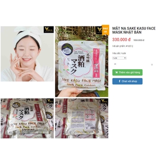 Set MẶT NẠ SAKE KASU FACE MASK NHẬT BẢN