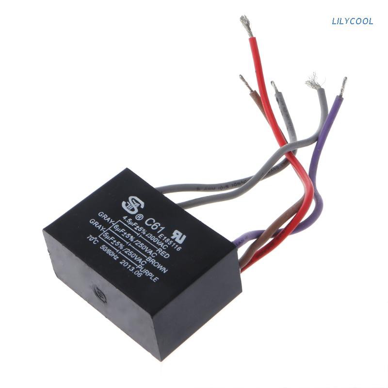 Tụ Điện Lilyx Cbb61 4.5uf + 6uf + 5uf 250v 5 Wire
