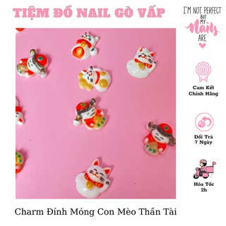 Set Charm Đính Móng Con Mèo Thần Tài