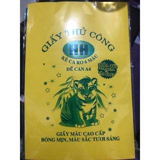 Giấy Thủ Công Hồng Hà Có Decan 6 Màu