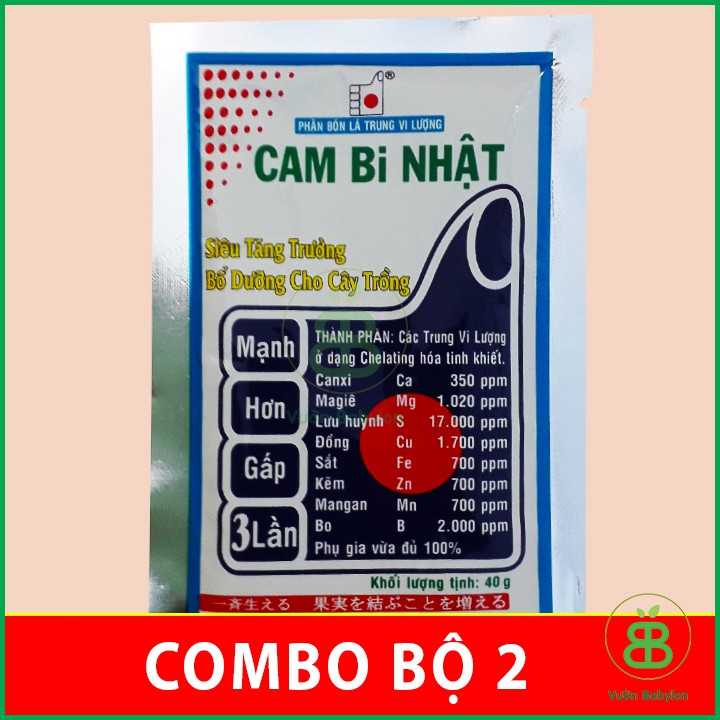 Phân bón lá trung vi lượng Cambi Nhật 2 Gói