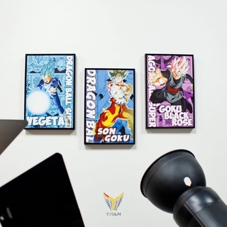 Combo 3 tranh treo tường, tranh decor chủ đề Dragon Ball độc quyền TITAN360, kích thước 20x30 1 tấm, Mẫu 3