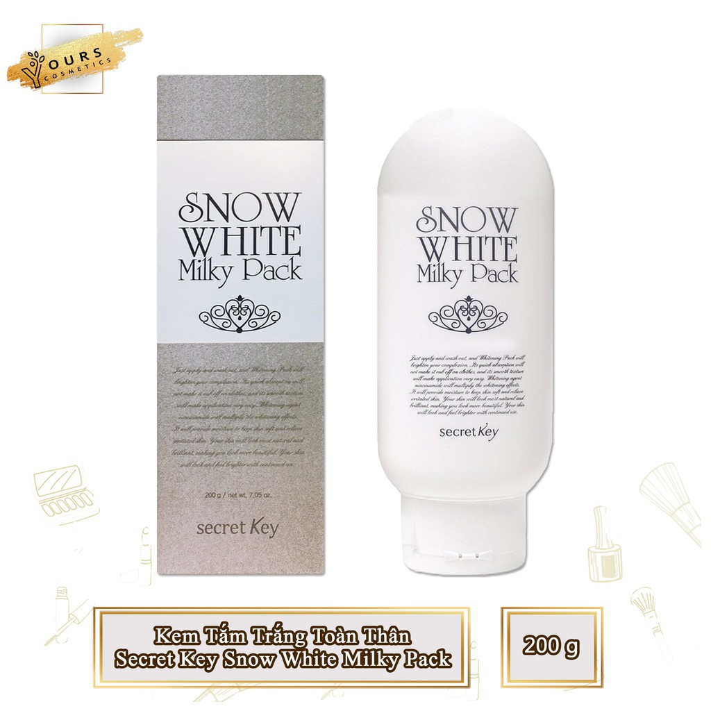 [Đại Lý Chính Thức] Kem Dưỡng Trắng Toàn Thân Secret Key Snow White Milky Pack