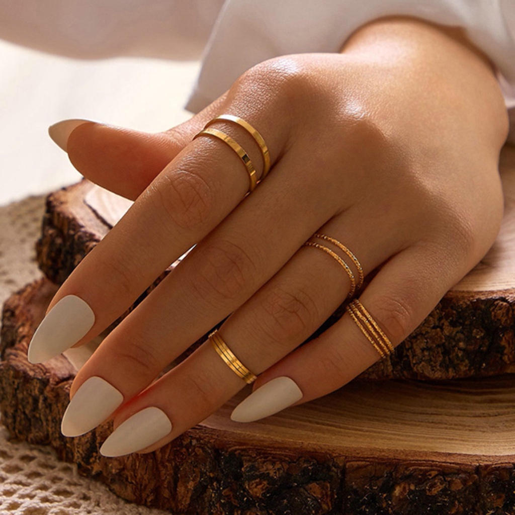 Nhẫn Nữ Kiểu Dáng Đơn Giản Hợp Thời Trang
