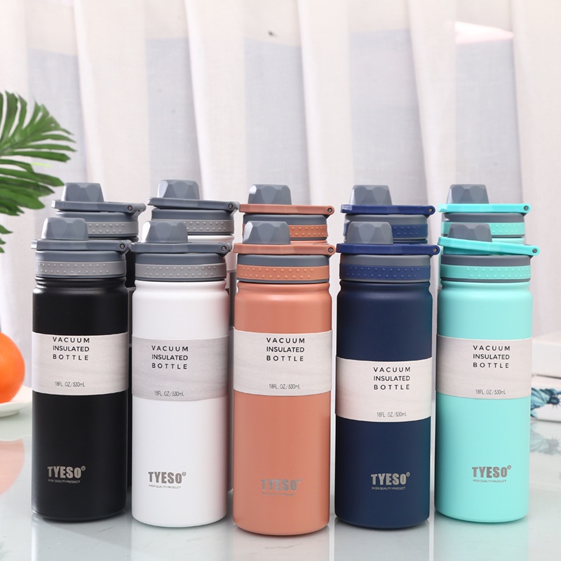 Bình Nước Giữ Nhiệt Bằng Thép Không Gỉ Hai Lớp 6 Màu Sắc Kẹo Ngọt