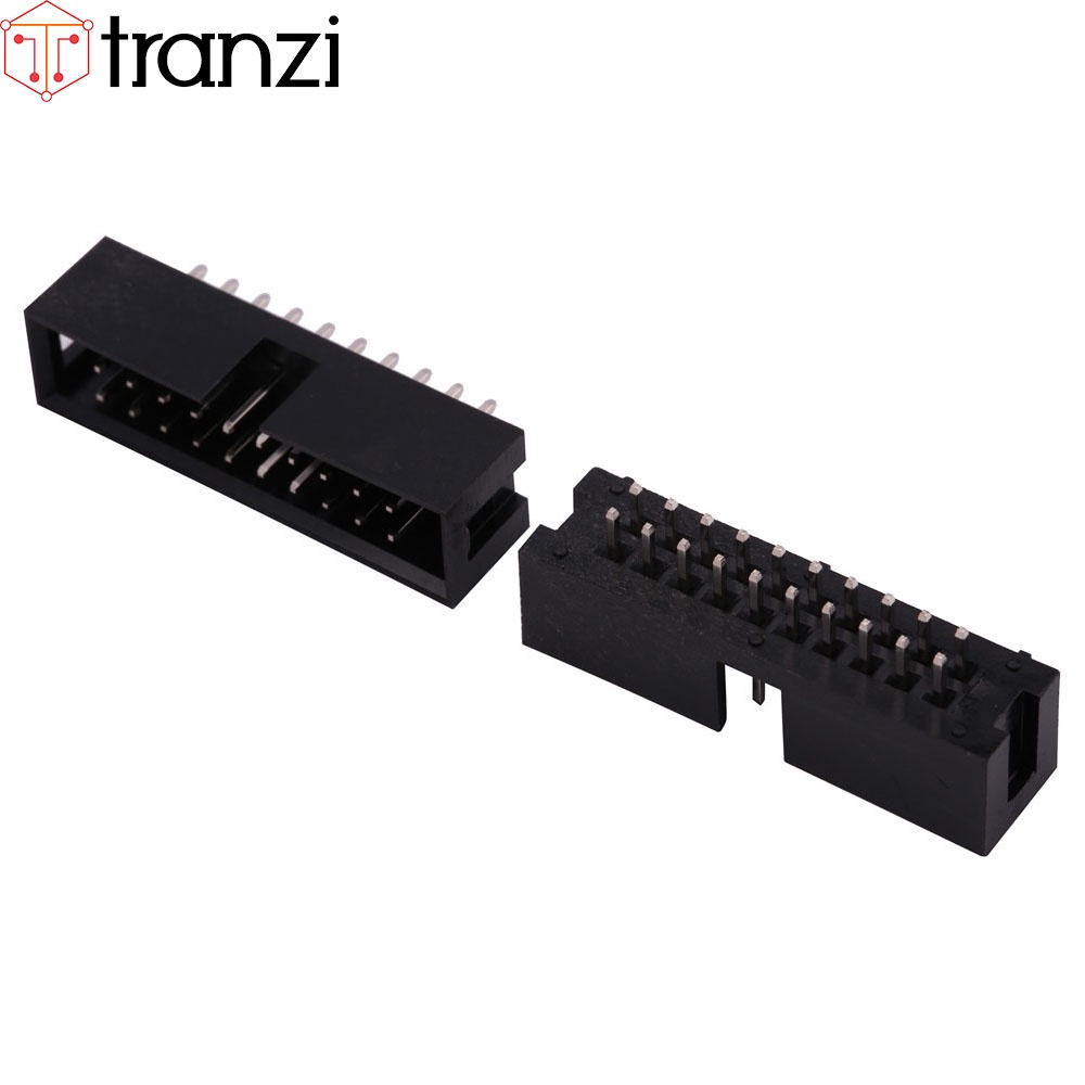 Giắc cắm header 2.54mm IDE IDC DC3 2x10P chân cắm thẳng đen - túi 5 cái