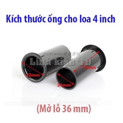 Ống thông hơi loa 3 inch 4 inch 5 inch 6.5 inch 8 inch