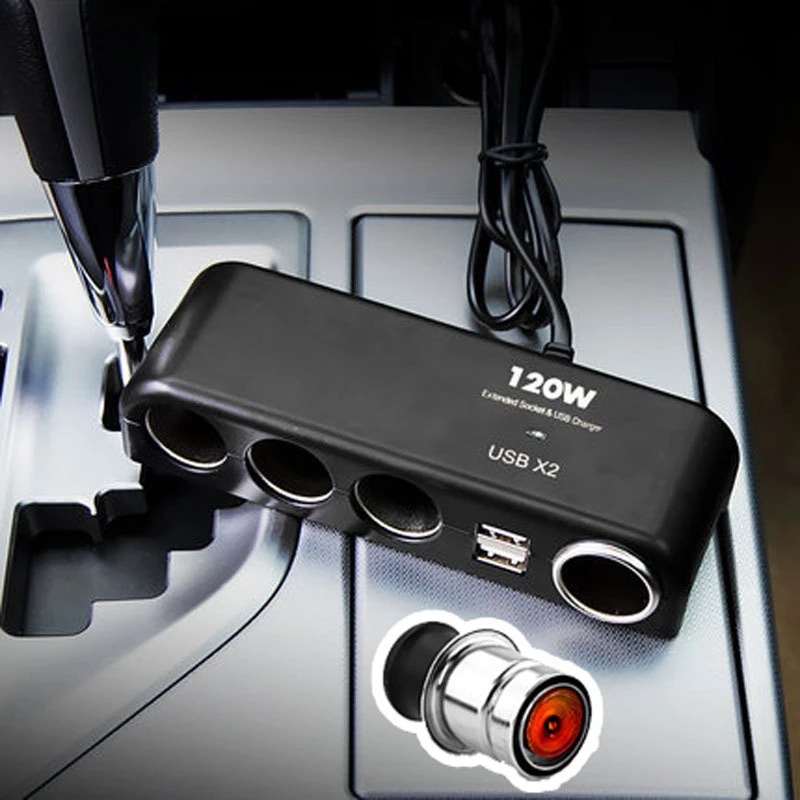 Bộ chia tẩu sạc, tẩu sạc ô tô Hyundai HY16, tẩu chia xe hơi