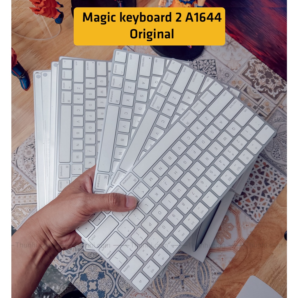 Bàn phím Bluetooth tương thích với laptop macbook, ipad, bàn phím Magic gen 2