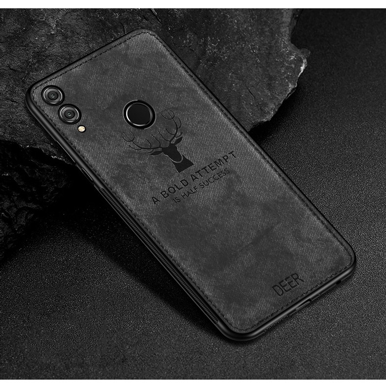 For Huawei Honor 8X Max Case Cloth Distressed Elk pattern Hard Back Cover Cases