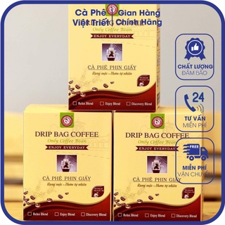 Cà phê phin giấy enjoy blend – saigon espresso - drip bag coffee hộp 10 gói