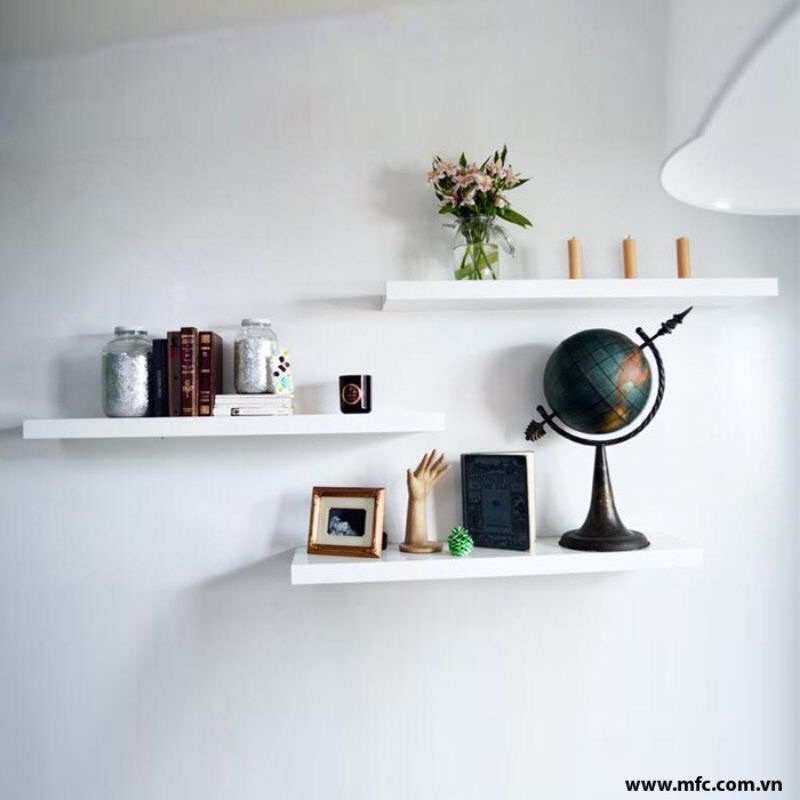 Kệ Gỗ Treo Tường Dấu Vít Rộng 15cm Chiều dài tuỳ chọn
