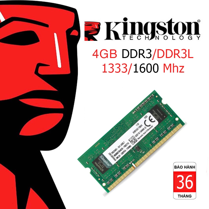 Ram laptop tháo máy 4gb DDR3 DDR3L 1333 1600mhz chính hãng bảo hành 36 tháng