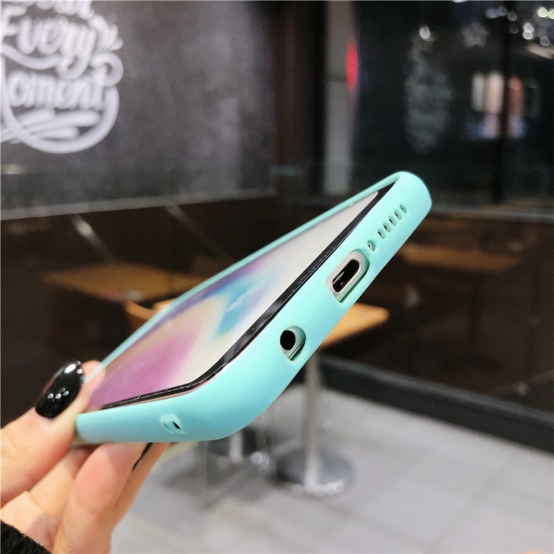 Ốp Điện Thoại Pc Cứng Tráng Gương Hình Cầu Vồng 3d Cho Huawei P30 Lite P40 Pro Mate 20 Lite Mate 30 Pro P20 Lite