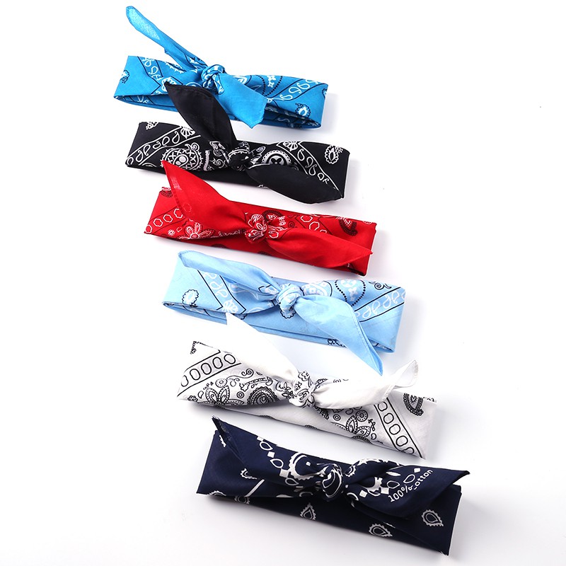 Khăn Turban Hiphop; Khăn Bandana phong cách Streetwear nhiều màu 55x55cm; K01 - BONMIE