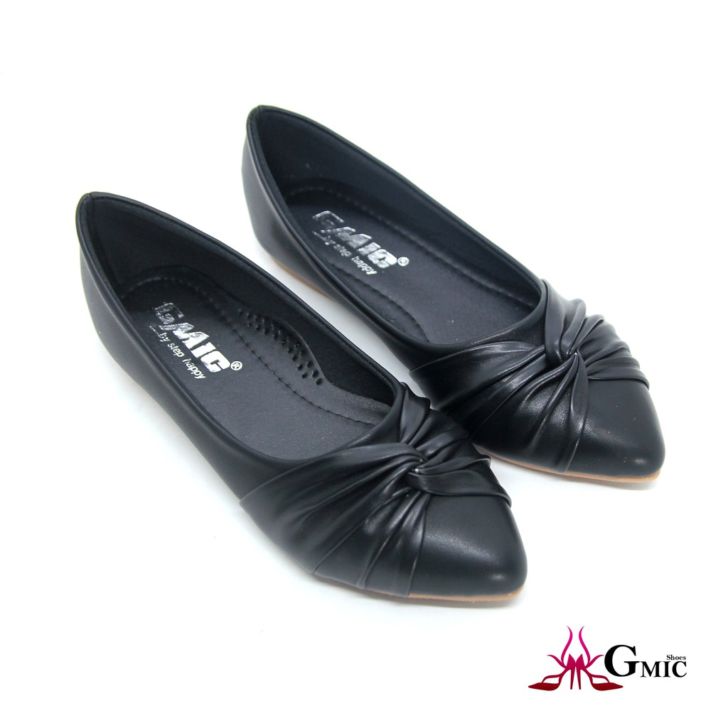 [ BIG SIZE ] Giày Búp Bê Nữ Mới Mủi Nhọn From Chuẩn Êm Chân| Giày Bệt Nữ Nơ Xoắn Siêu Xinh NBB002 | BigBuy360 - bigbuy360.vn