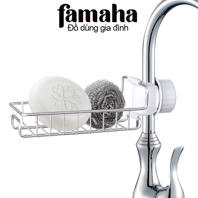 Kệ để giẻ rửa bát bằng inox 304 chống gỉ cao cấp Famaha
