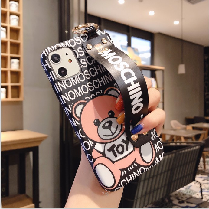 Ốp Điện Thoại Moschino Có Dây Đeo Tay Cho Iphone 11 Pro Xsmax Xr | BigBuy360 - bigbuy360.vn