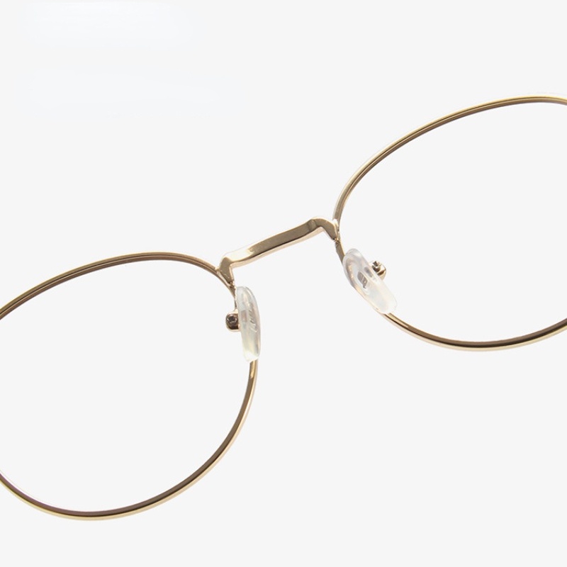 (KIQI-FASHION) COD Mắt Kính Gọng Tròn Chống Tia Sáng Xanh Phong Cách Retro Thời Trang Cho Nữ