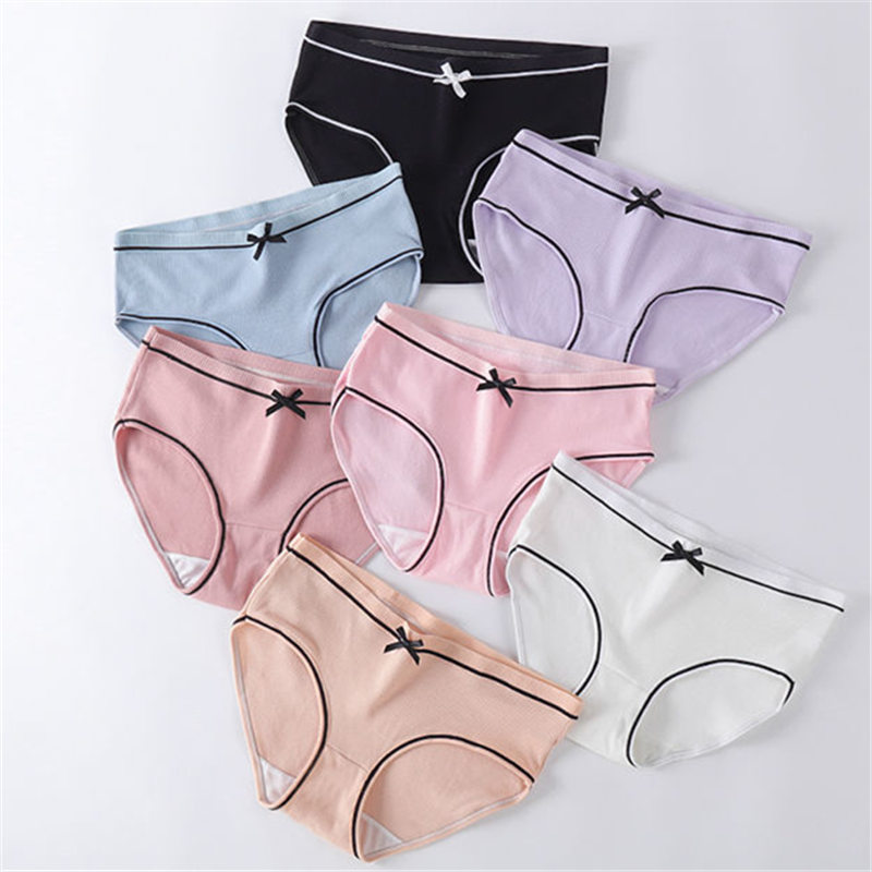 Quần Lót Cotton Không Đường May Kháng Khuẩn Thoáng Khí Cho Nữ