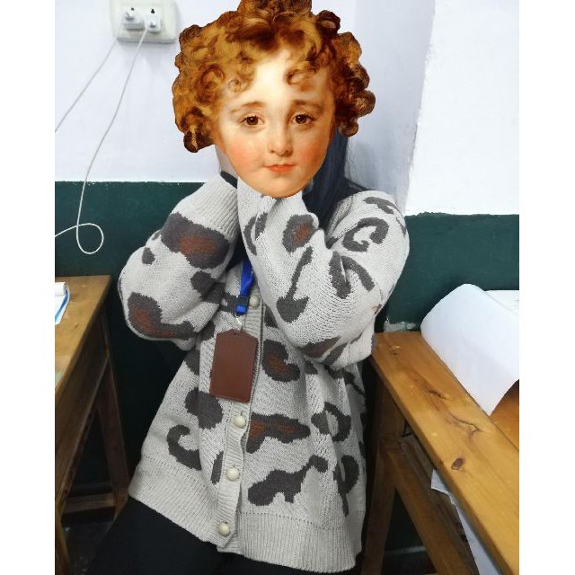 Áo khoác len cardigan họa tiết da báo thụng trẻ trung (Order khoảng 12-14 ngày có hàng) | BigBuy360 - bigbuy360.vn