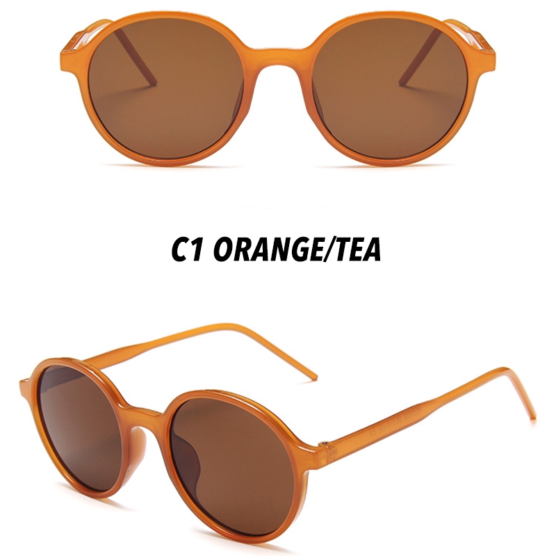 Kính Mát Gọng Tròn Màu Sắc Ngọt Ngào Chống Tia Uv400