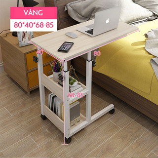 BÀN HỌC NGỒI GIƯỜNG 80X40X68-85