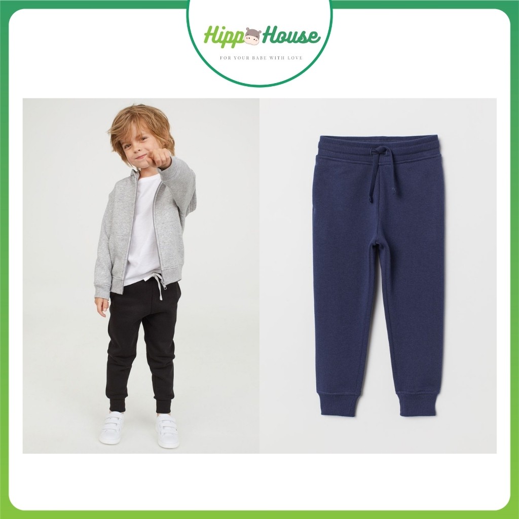 Quần Jogger HM Bé Trai Nỉ Bông Xuất Xịn Hippo House