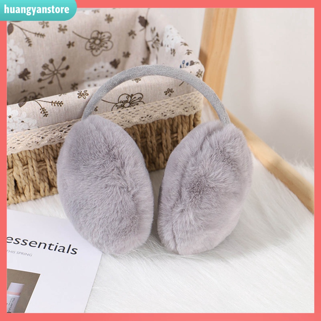 HY| Miếng bị tai màu trơn giữ ấm mùa đông tái sử dụng được