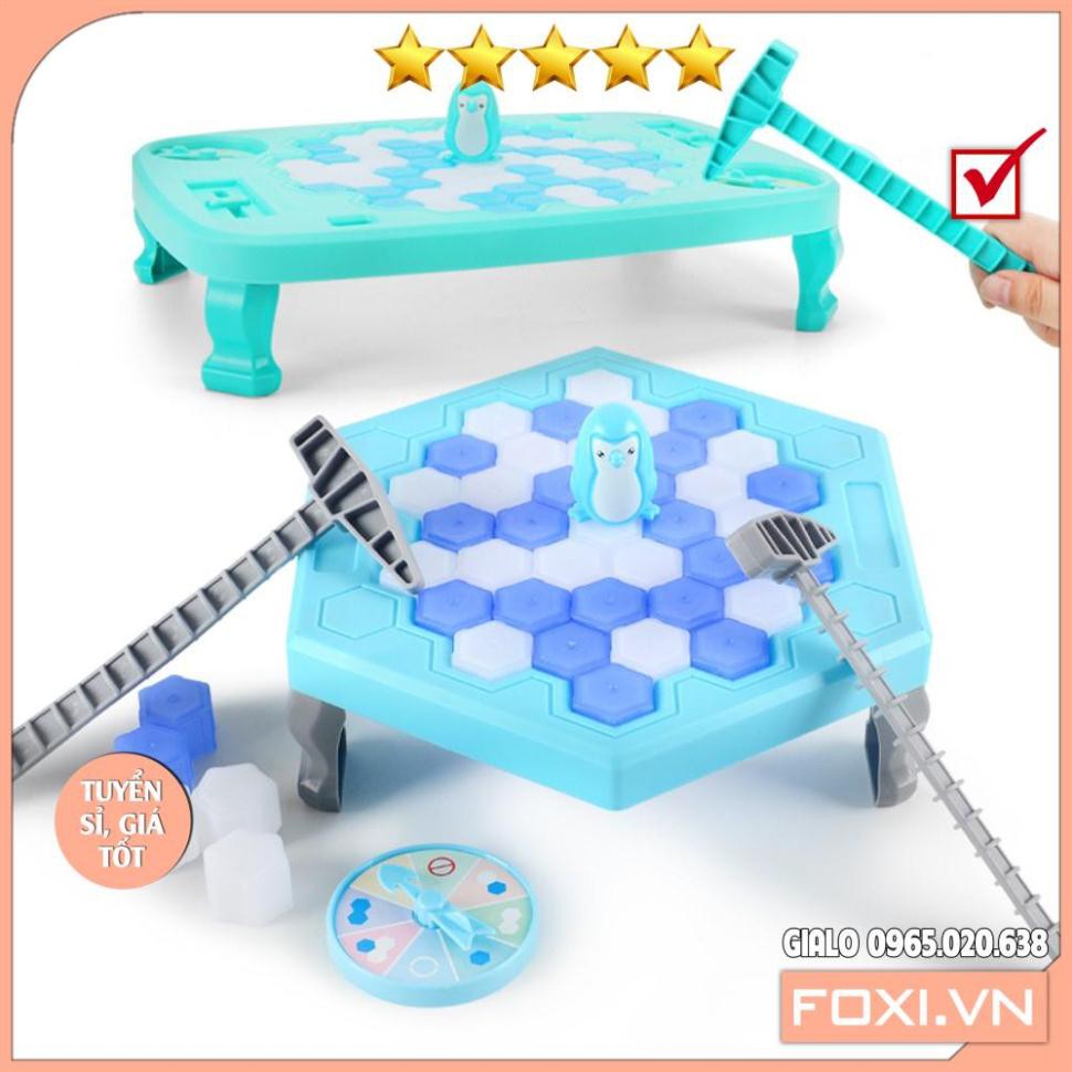 Bộ Đồ Chơi Đập Phá Ô Băng Giải Cứu Chim Cánh Cụt - Trò Chơi Tương Tác - Đối Kháng Cho Bố Mẹ và Các Bé
