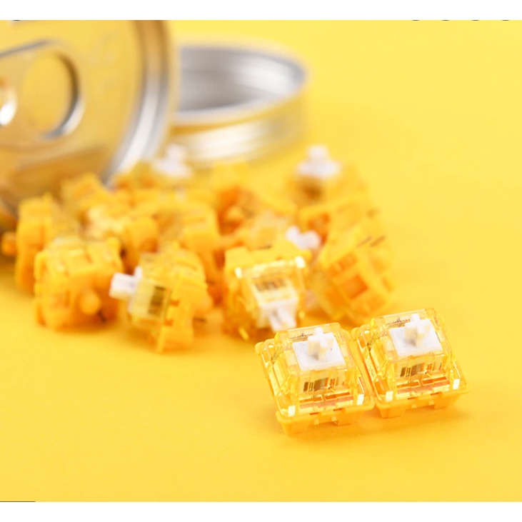 Gói Công tắc phím cơ - Switch Ajazz Diced Fruit - Kiwi | Peach | Banana - Pack 45 + 1 pcs - Hàng Chính Hãng