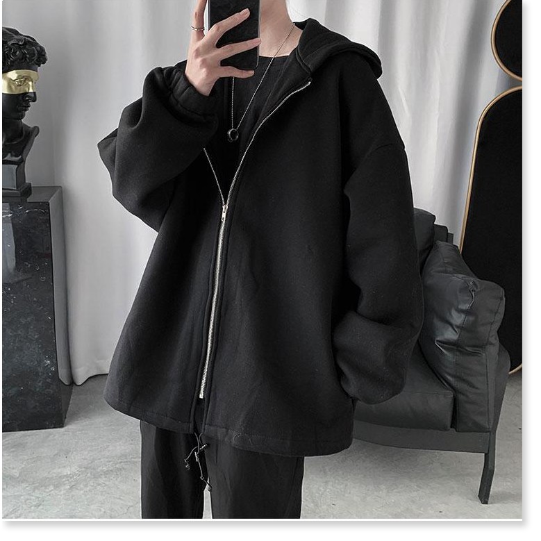 Áo khoác nam dây kéo chất nỉ from rộng đẹp