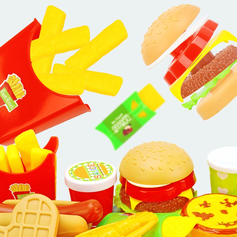 Mô Hình Đồ Chơi Bánh Hamburger / Khoai Tây Chiên Dành Cho Trẻ