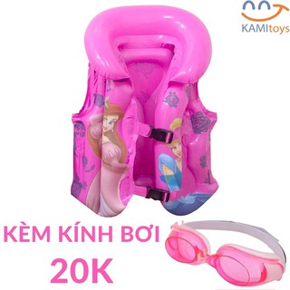 Áo phao tập bơi cho Bé gái (Từ 1-6 tuổi) kèm Kính bơi mã 50023