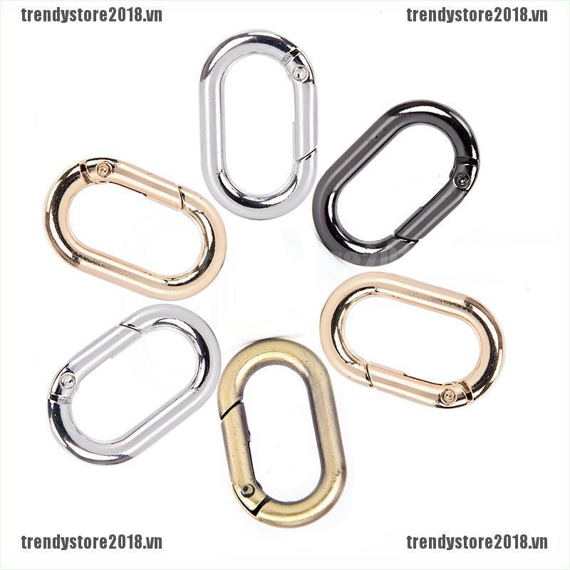 Bộ 5 móc khóa oval bằng hợp kim tiện dụng dùng ngoài trời chất lượng cao